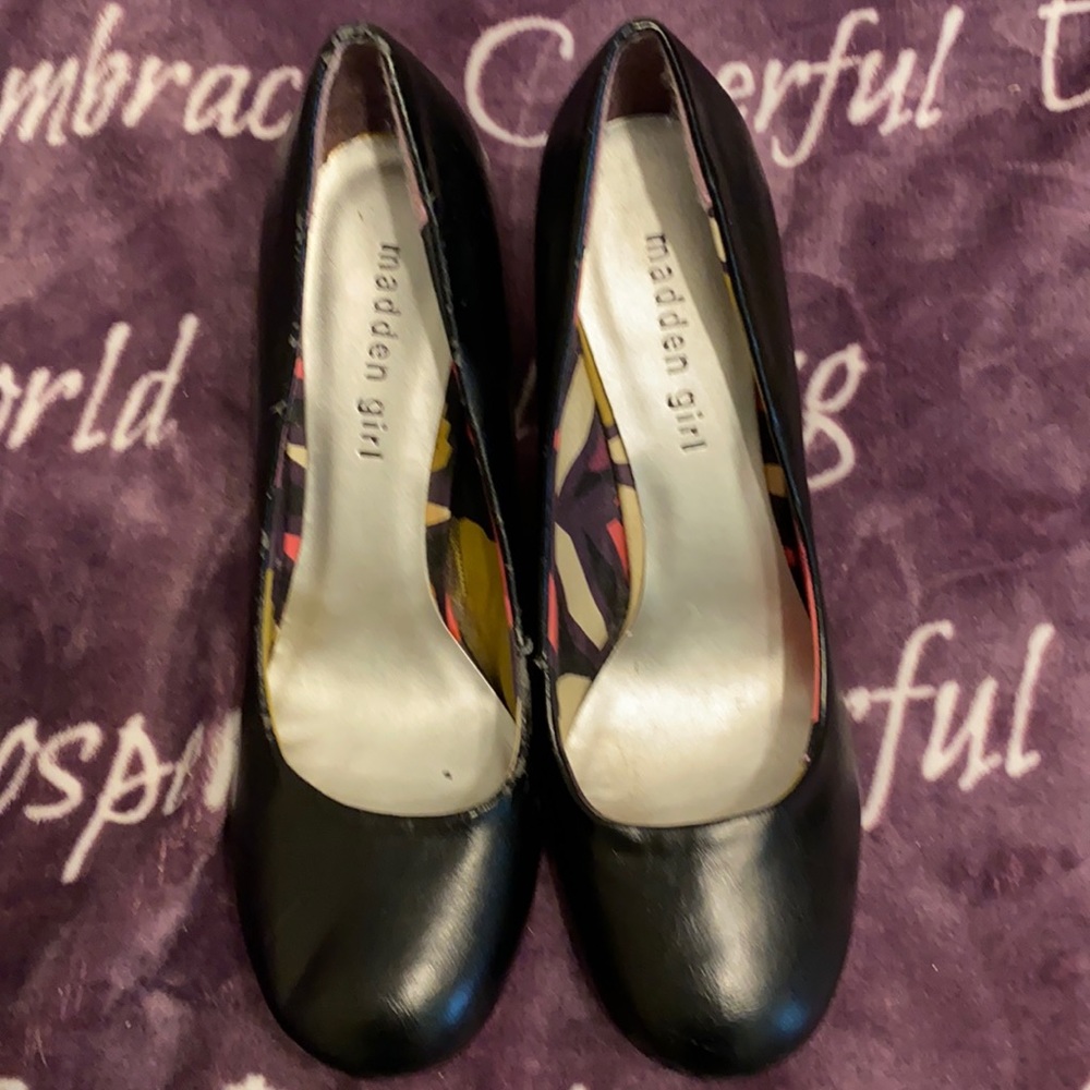 Madden Girl black heels